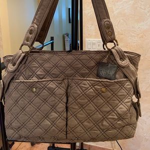Taupe should diaper bag.
